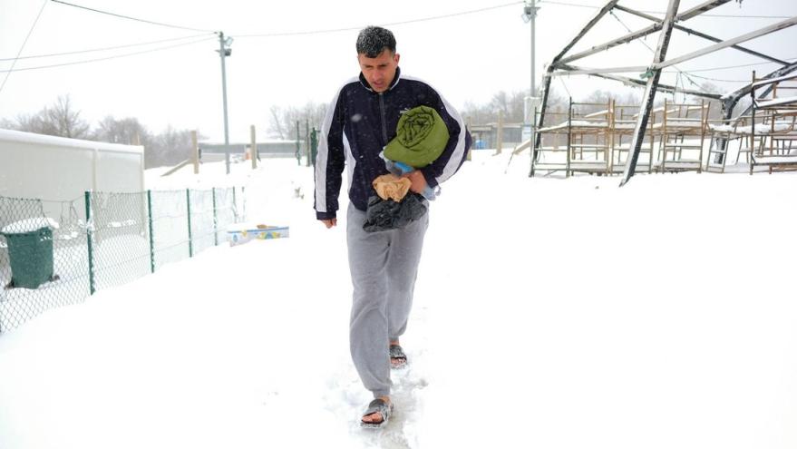 Barfuß im Schnee